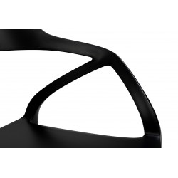 Krzesło nowoczesne z podłokietnikami GLORIA czarne