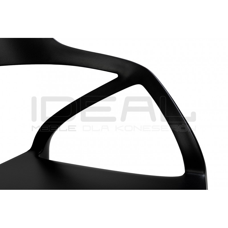 Krzesło nowoczesne z podłokietnikami GLORIA czarne