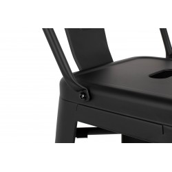 Hoker Tower Big Back z wysokim oparciem INSPIROWANY TOLIX 76 metalowy (Paris)