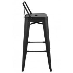 Hoker Tower Back z oparciem INSPIROWANY TOLIX 66 metalowy (Paris)