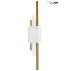 Kinkiet glamour EVANS biały/jasny marmur