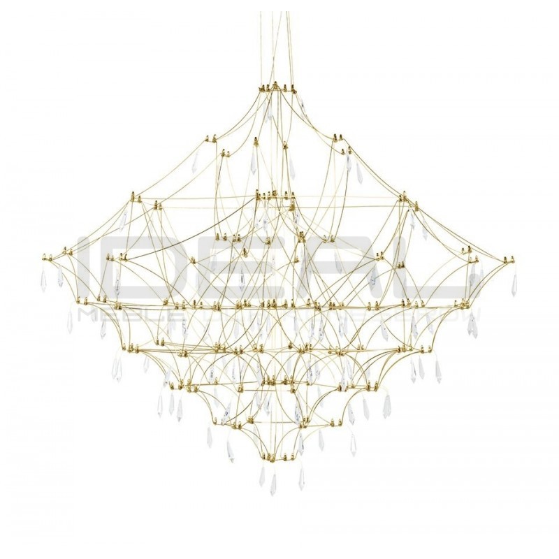 Lampa wisząca glamour CONSTELATION 120 złota