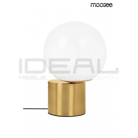 Lampa stołowa glamour PARLA 20 złota jako lampka nocna