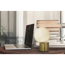 Lampa stołowa glamour PARLA 20 złota jako lampka nocna