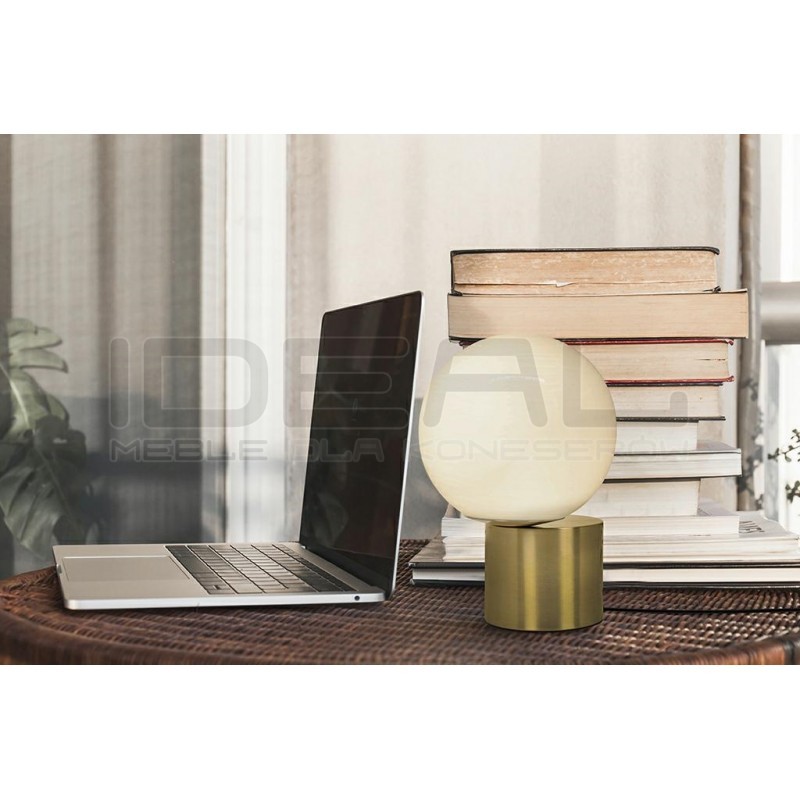Lampa stołowa glamour PARLA 20 złota jako lampka nocna