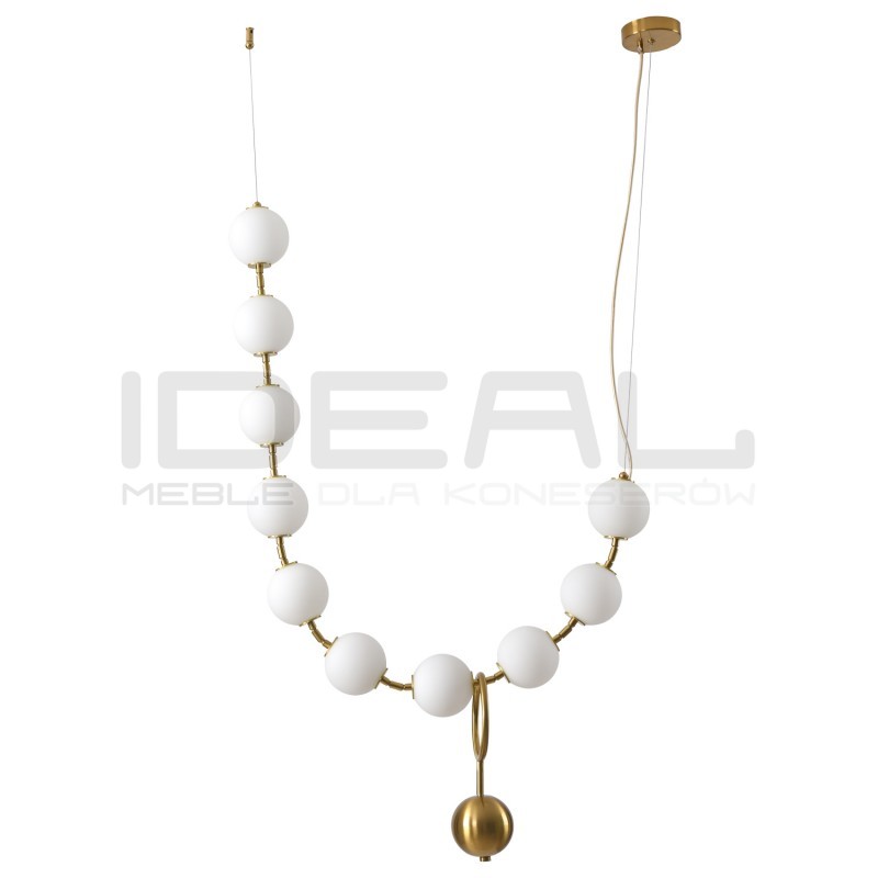 LAMPA WISZĄCA Glamour CORALLI L BIAŁO-MOSIĘŻNA