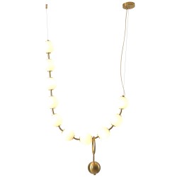 LAMPA WISZĄCA Glamour CORALLI L BIAŁO-MOSIĘŻNA