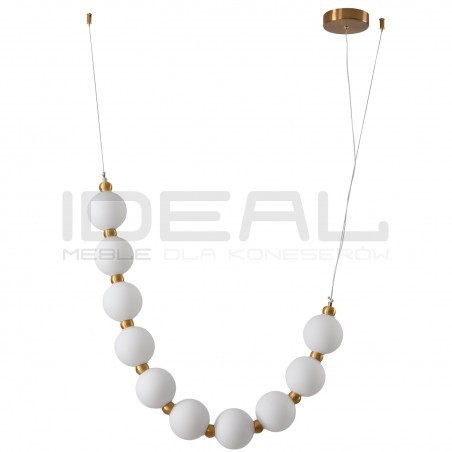 LAMPA WISZĄCA CORALLI S BIAŁO-MOSIĘŻNA korale
