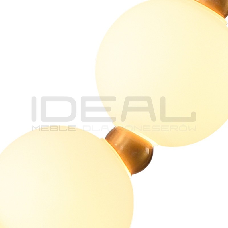 LAMPA WISZĄCA CORALLI S BIAŁO-MOSIĘŻNA korale