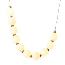 LAMPA WISZĄCA CORALLI S BIAŁO-MOSIĘŻNA korale