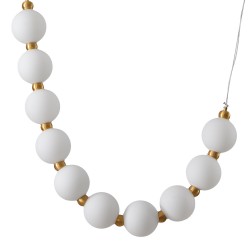 LAMPA WISZĄCA CORALLI S BIAŁO-MOSIĘŻNA korale