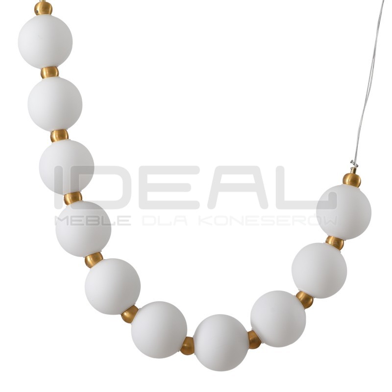 LAMPA WISZĄCA CORALLI S BIAŁO-MOSIĘŻNA korale