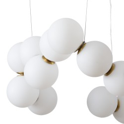 LAMPA WISZĄCA Glamour CORALLI 80 BIAŁO-MOSIĘŻNA