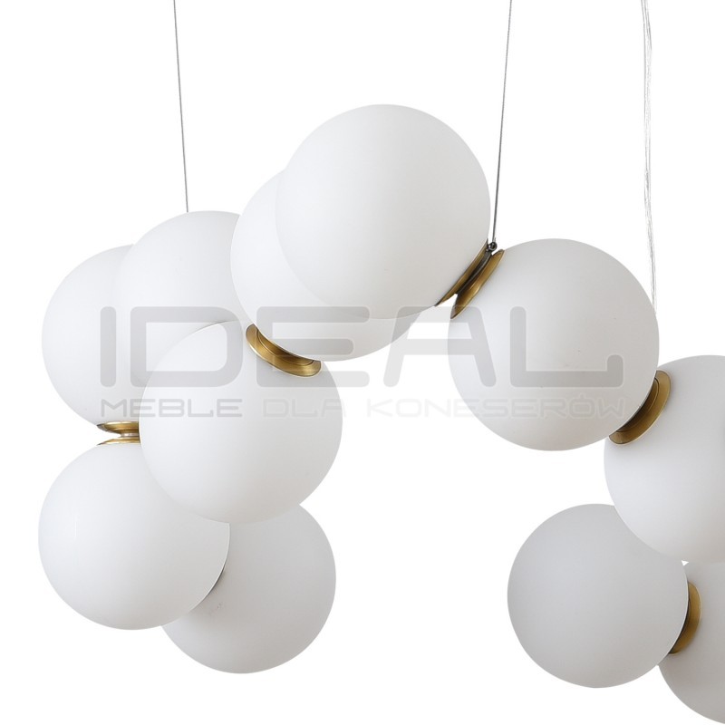 LAMPA WISZĄCA Glamour CORALLI 80 BIAŁO-MOSIĘŻNA