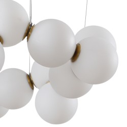 LAMPA WISZĄCA Glamour CORALLI 80 BIAŁO-MOSIĘŻNA