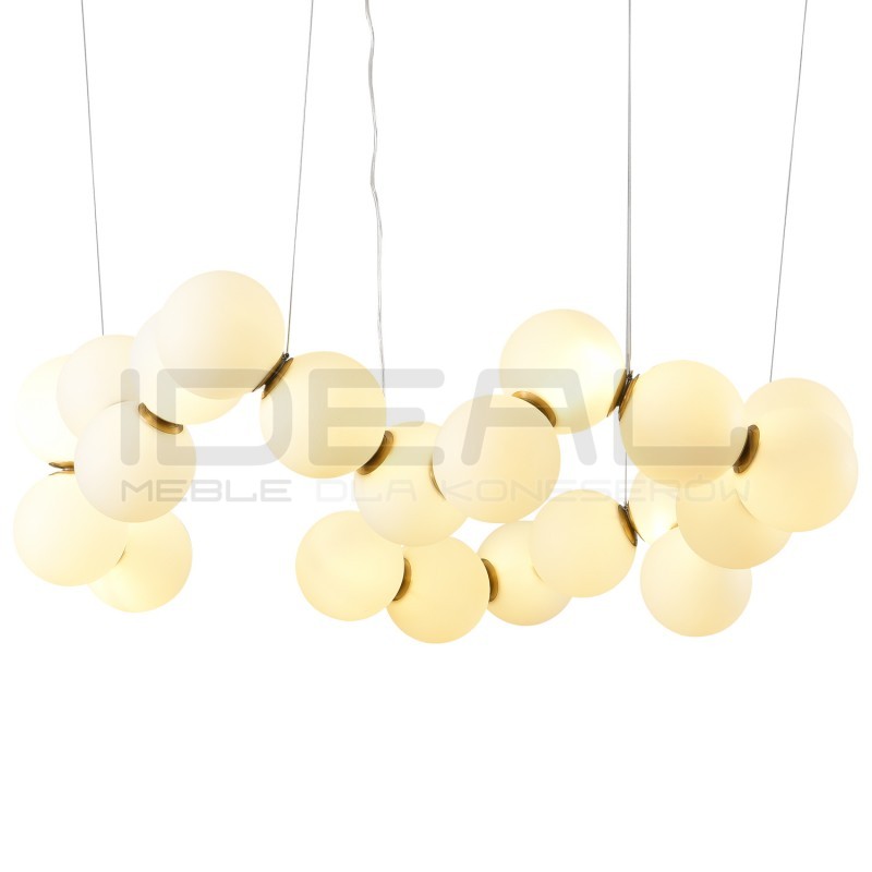 LAMPA WISZĄCA Glamour CORALLI 80 BIAŁO-MOSIĘŻNA