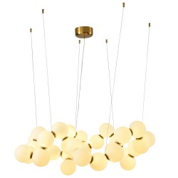 LAMPA WISZĄCA Glamour CORALLI 100 BIAŁO-MOSIĘŻNA