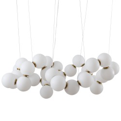 LAMPA WISZĄCA Glamour CORALLI 100 BIAŁO-MOSIĘŻNA