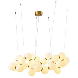 LAMPA WISZĄCA Glamour CORALLI 100 BIAŁO-MOSIĘŻNA