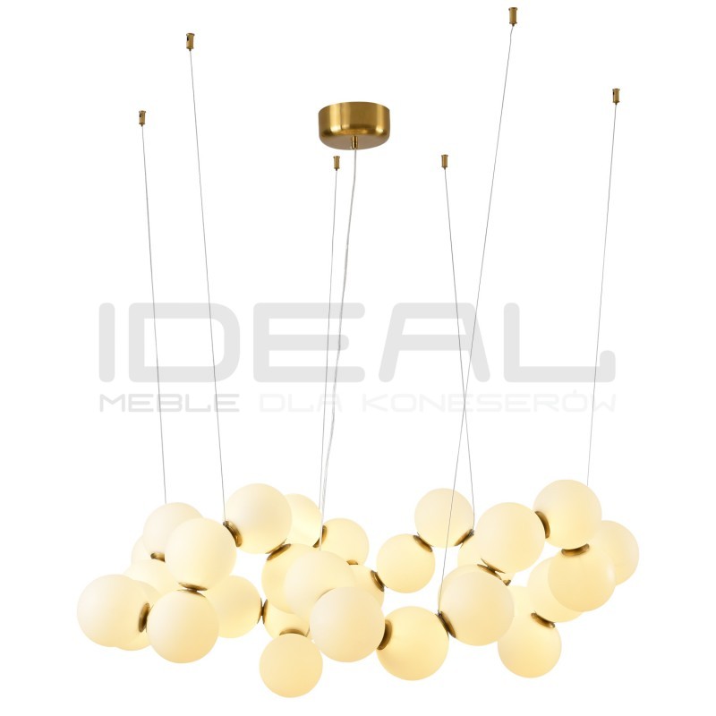 LAMPA WISZĄCA Glamour CORALLI 100 BIAŁO-MOSIĘŻNA