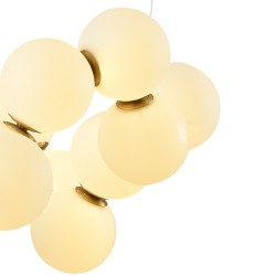 LAMPA WISZĄCA Glamour CORALLI 100 BIAŁO-MOSIĘŻNA
