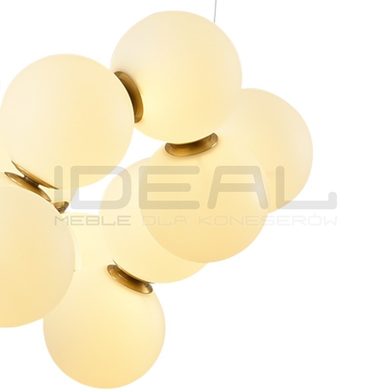 LAMPA WISZĄCA Glamour CORALLI 100 BIAŁO-MOSIĘŻNA