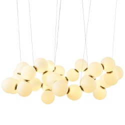 LAMPA WISZĄCA Glamour CORALLI 100 BIAŁO-MOSIĘŻNA