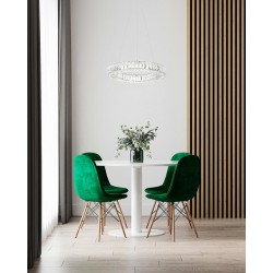 Lampa wisząca glamour kryształowa ALLISIA 60 złota