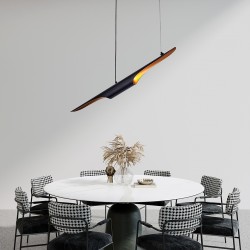 Lampa wisząca glamour CONTEO 100 czarno-złota