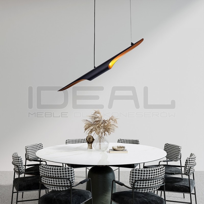 Lampa wisząca glamour CONTEO 100 czarno-złota