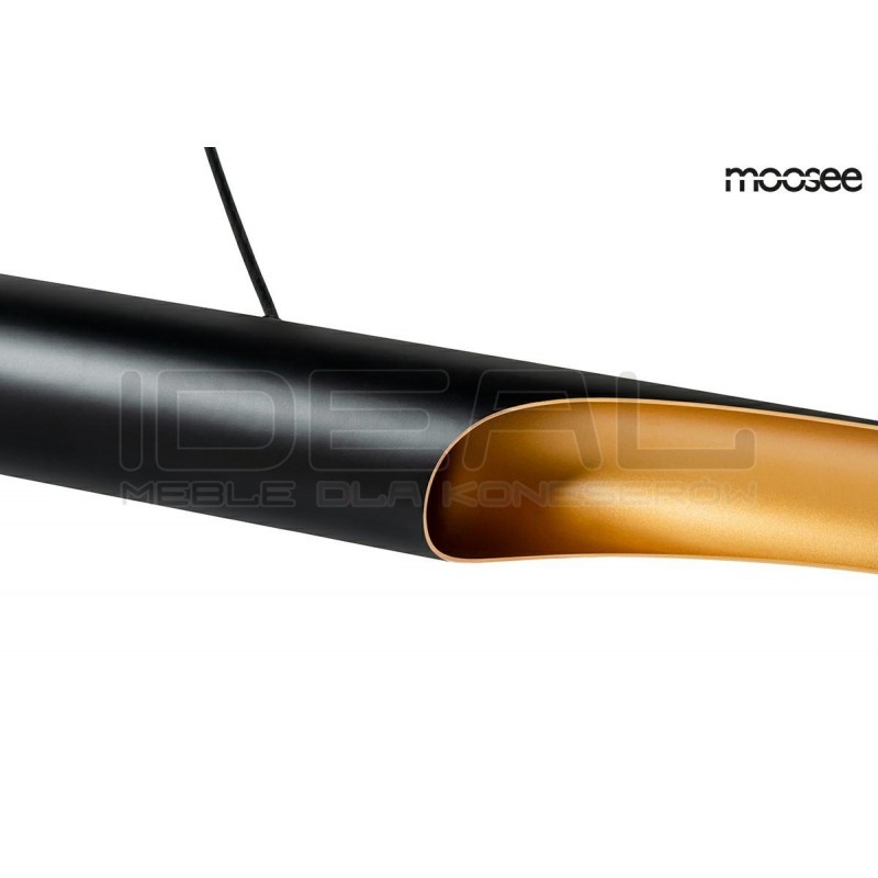 Lampa wisząca glamour CONTEO 100 czarno-złota