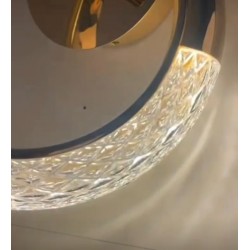 Kinkiet kryształowy HELIOS złoty