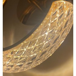 Kinkiet kryształowy HELIOS złoty