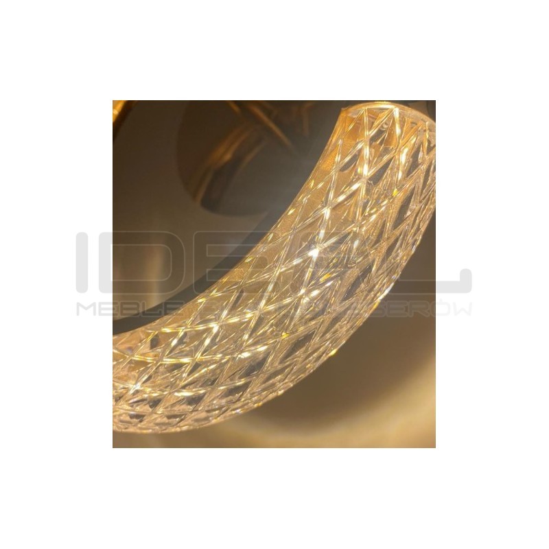 Kinkiet kryształowy HELIOS złoty