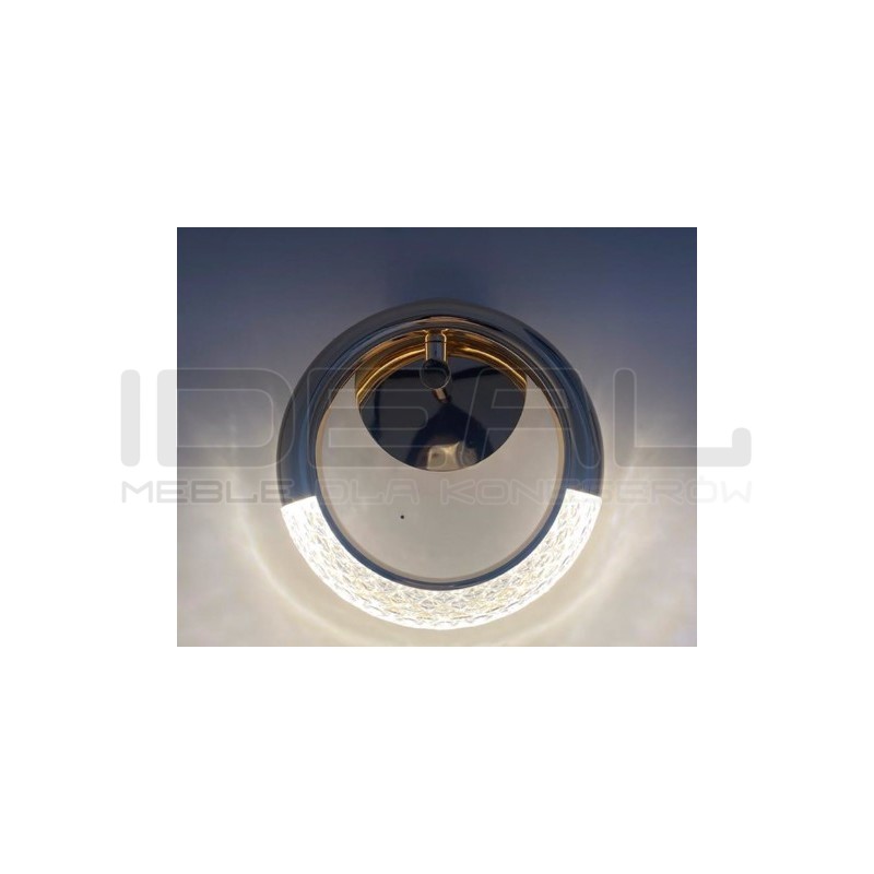 Kinkiet kryształowy HELIOS złoty