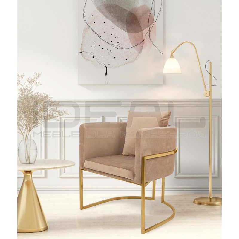 Fotel Art Deco Glamour CHLOE VELVET