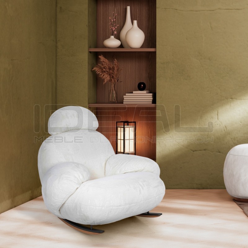 Fotel bujany PLUSH TEDDY