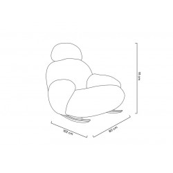 Fotel bujany PLUSH TEDDY