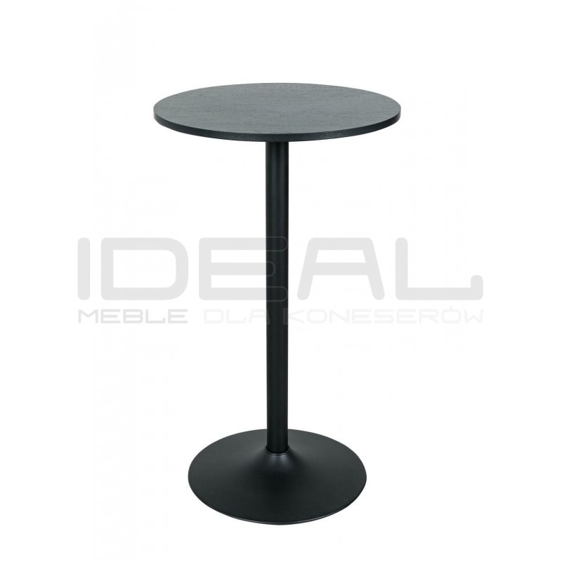Stolik barowy Tulp okrągły 60 czarny