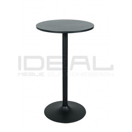 Stolik barowy Tulp okrągły 60 czarny