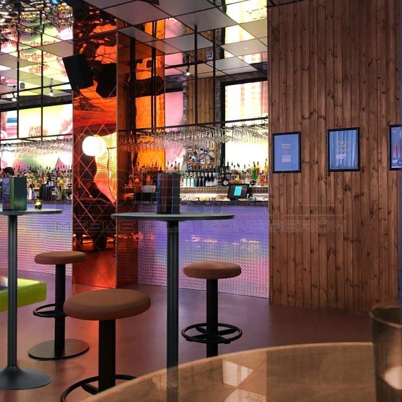 Stolik barowy Tulp okrągły 60 czarny