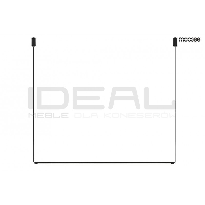 Lampa wisząca pozioma OMBRE LEVEL 100 czarna