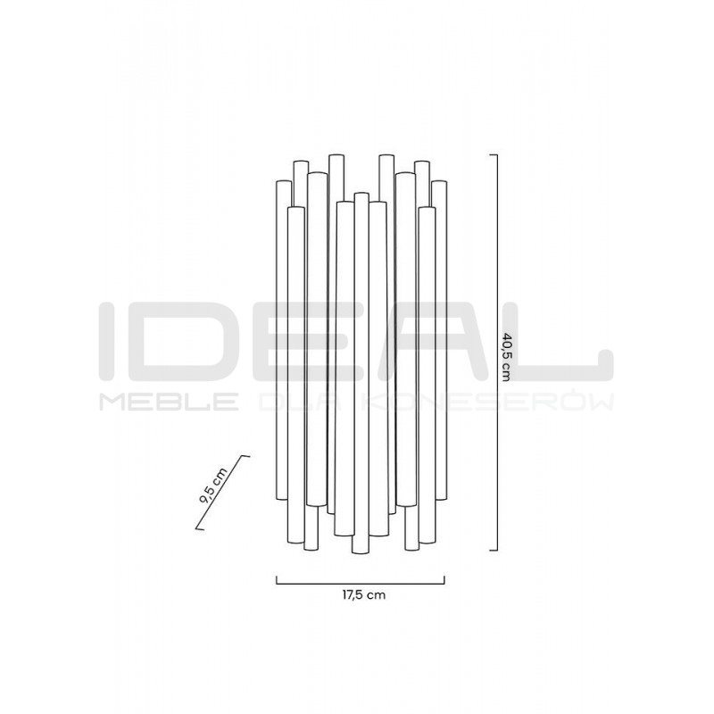 Kinkiet glamour Tubo