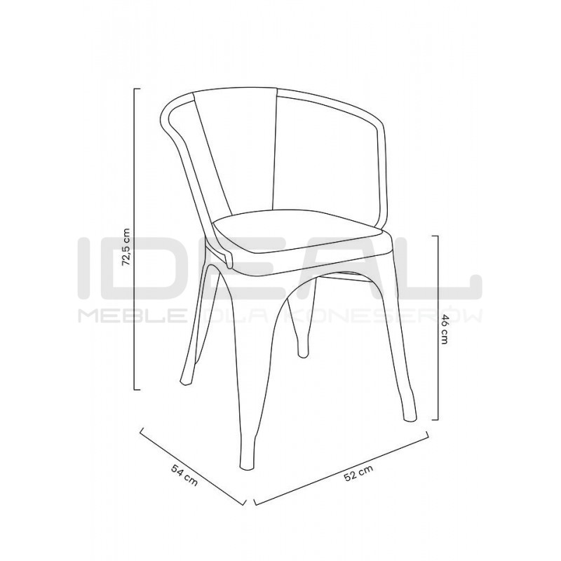 Krzesło Tower Arm inspirowane TOLIX metalowe (Paris)