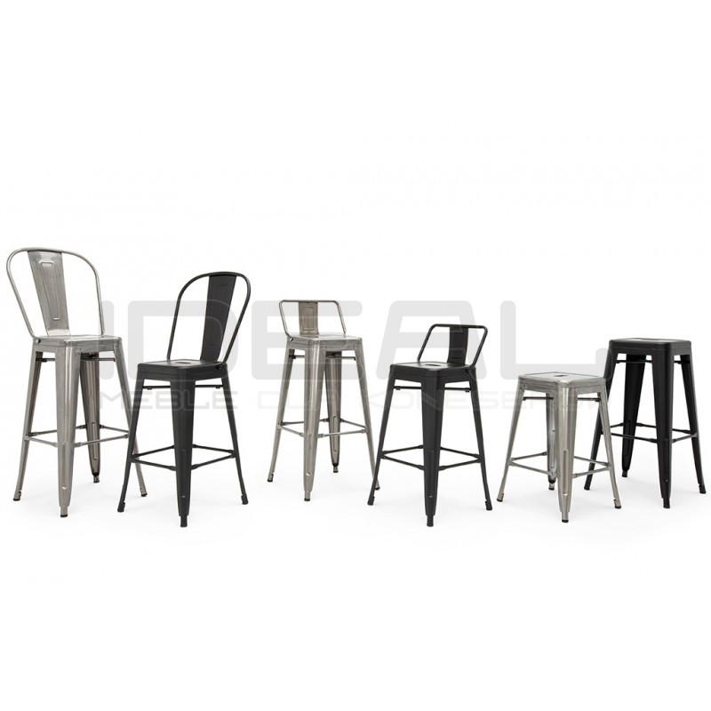 Hoker Tower Big Back z wysokim oparciem INSPIROWANY TOLIX 76 metalowy (Paris)