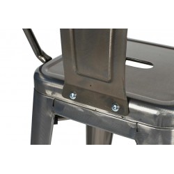 Hoker Tower Big Back z wysokim oparciem INSPIROWANY TOLIX 66 metalowy (Paris)