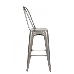 Hoker Tower Big Back z wysokim oparciem INSPIROWANY TOLIX 66 metalowy (Paris)