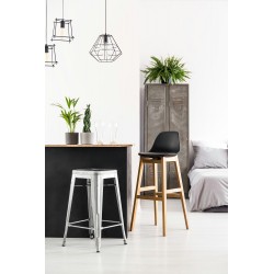 Stołek Barowy - Hoker Paris Inspirowany Tolix 66