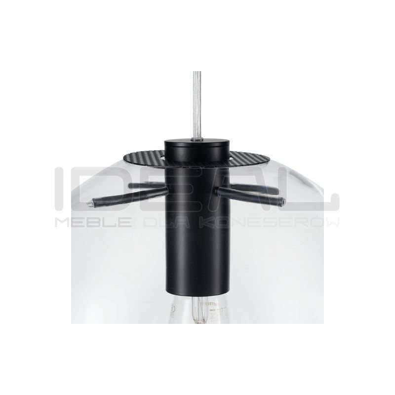 LAMPA WISZĄCA Geometryczna TONDA SANDRA CZARNA 30