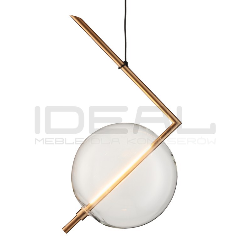 LAMPA WISZĄCA GLAMOUR AMORE ZŁOTA 24